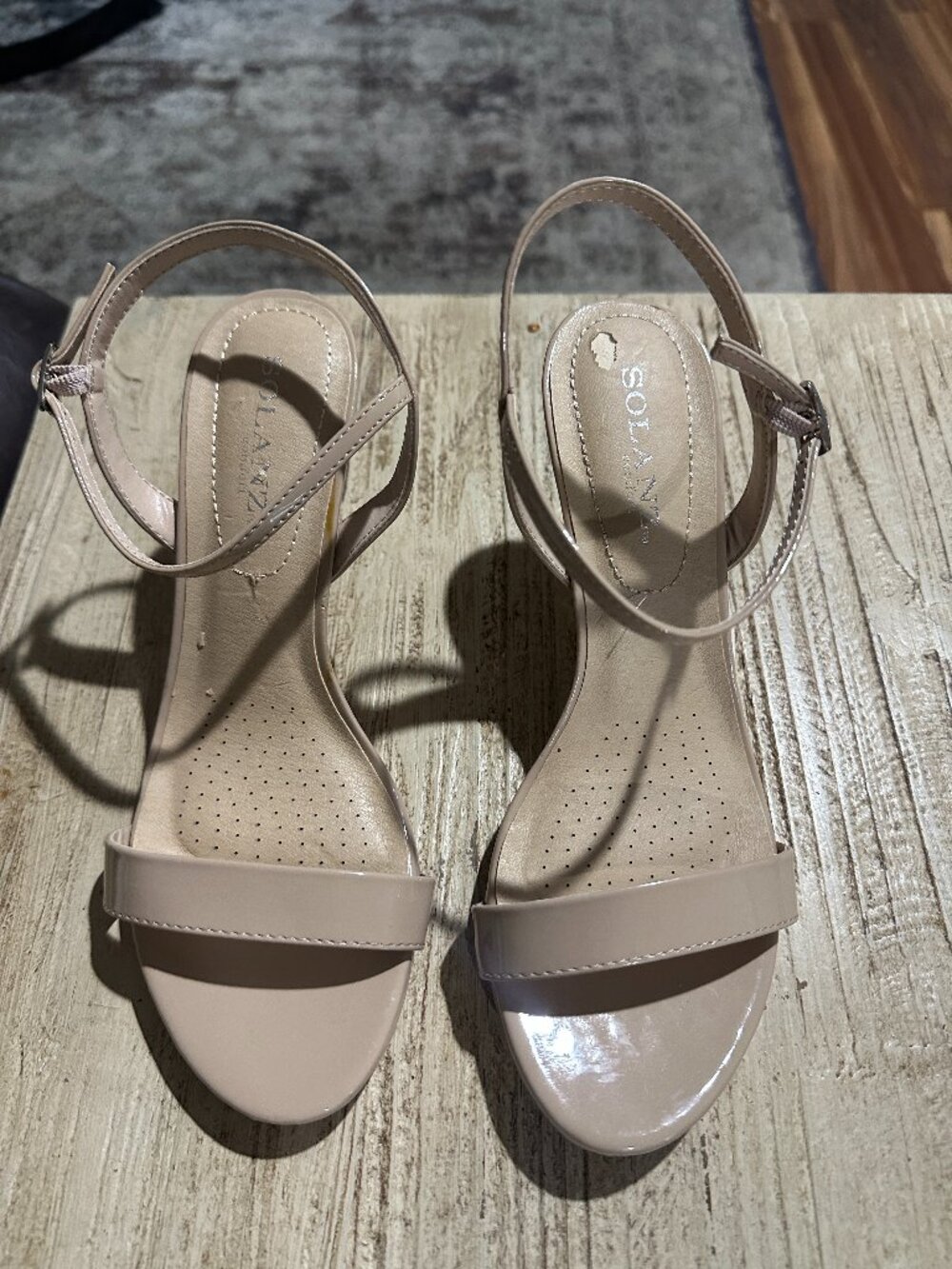 Solanz Nude Heeled Sandals – Elegant & Versatile